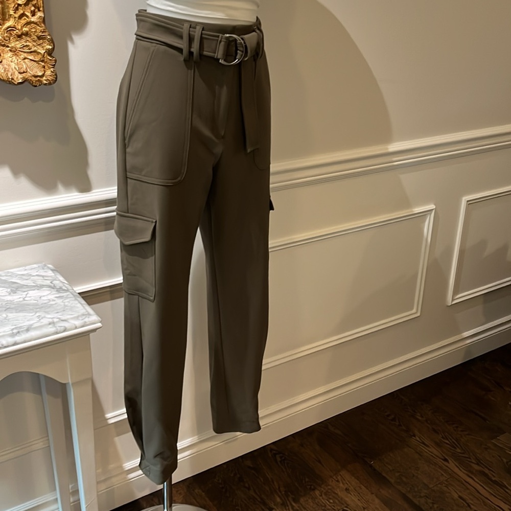Express Khaki Ankle super high rise ankle pants